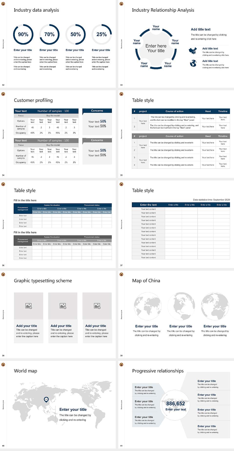 The University of America Competition/Entrepreneurship Contest PPT Template4:3 ratio PPT effect preview image5