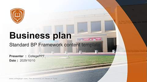 The University of Texas at Tyler Competition/Entrepreneurship Contest PPT Template