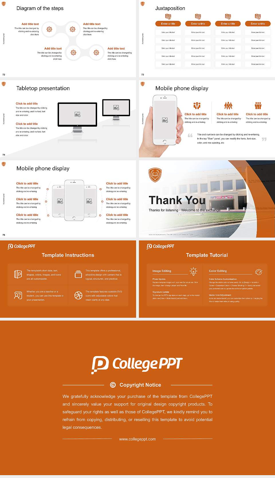 The University of Texas at Tyler Competition/Entrepreneurship Contest PPT Template16:9 ratio PPT effect preview image9