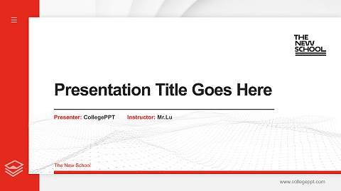 The New School Thesis Proposal/Graduation Defense PPT Template