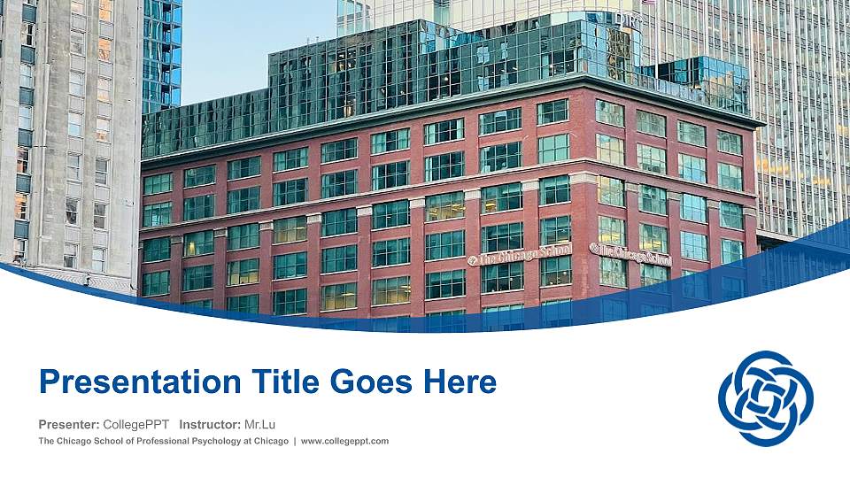 The Chicago School of Professional Psychology at Chicago Course/Courseware Creation PPT Template16:9 ratio PPT effect preview image1
