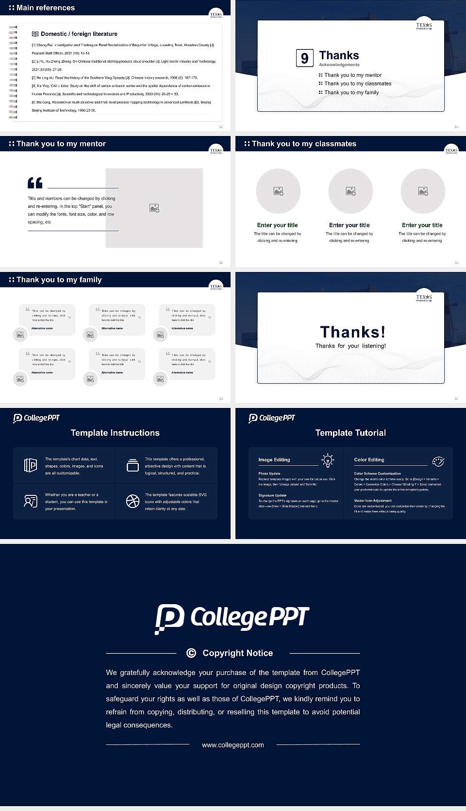 Texas Chiropractic College Graduation Thesis Defense PPT Template16:9 ratio PPT effect preview image7