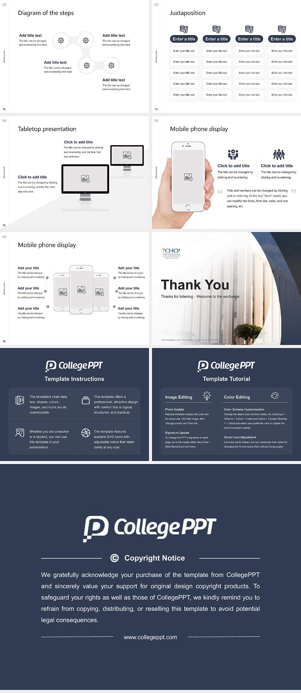 The College of Health Care Professions-Houston Competition/Entrepreneurship Contest PPT Template4:3 ratio PPT effect preview image9