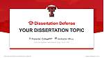 Texas Tech University Health Sciences Center Graduation Thesis Defense PPT Template