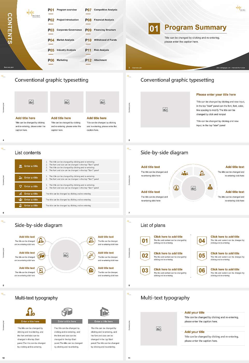 New England Conservatory of Music Competition/Entrepreneurship Contest PPT Template16:9 ratio PPT effect preview image2