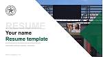 Texas Health and Science University – San Antonio Resume PPT Template