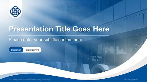 The Chicago School of Professional Psychology at San Diego Lecture Sharing and Networking Event PPT Template