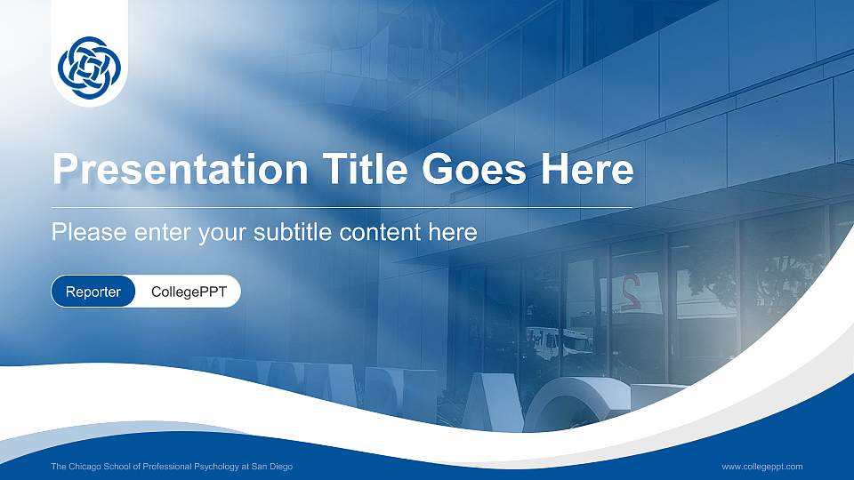 The Chicago School of Professional Psychology at San Diego Lecture Sharing and Networking Event PPT Template16:9 ratio PPT effect preview image1