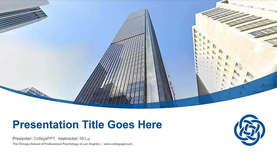 The Chicago School of Professional Psychology at Los Angeles Course/Courseware Creation PPT Template16:9 ratio PPT effect preview image