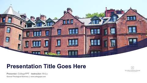 General Theological Seminary Course/Courseware Creation PPT Template