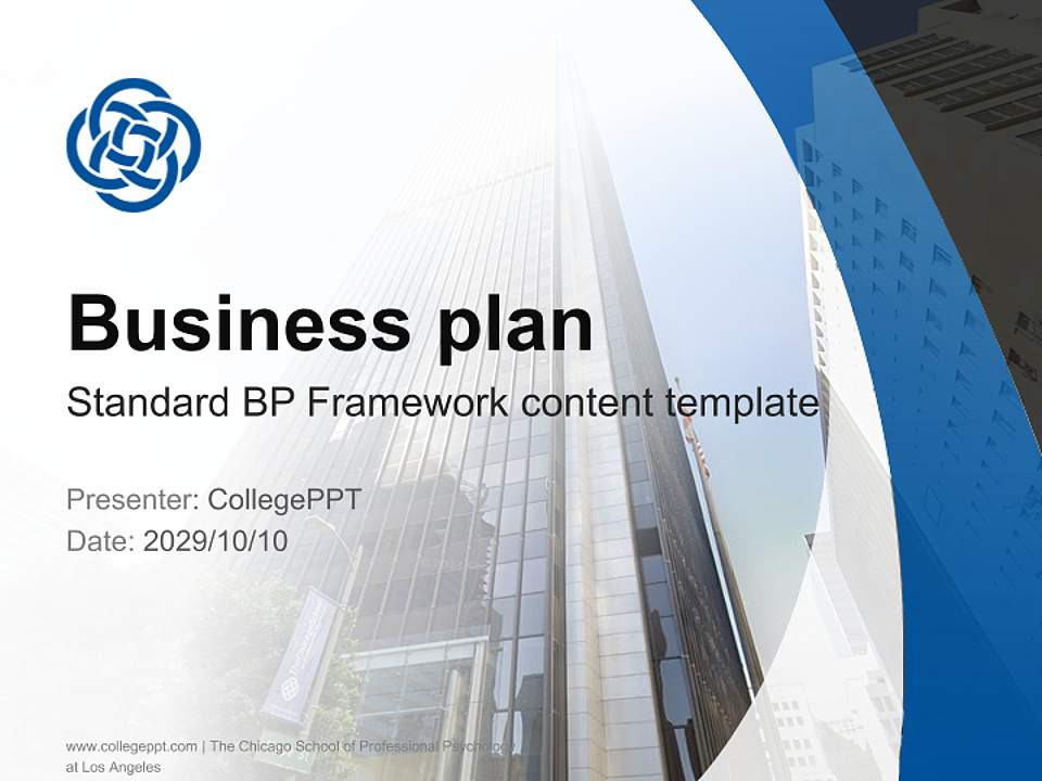 The Chicago School of Professional Psychology at Los Angeles Competition/Entrepreneurship Contest PPT Template4:3 ratio PPT effect preview image9