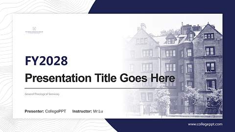 General Theological Seminary Academic Presentation/Research Findings Report PPT Template