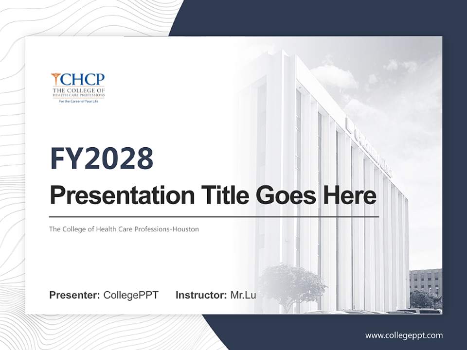 The College of Health Care Professions-Houston Academic Presentation/Research Findings Report PPT Template4:3 ratio PPT effect preview image5