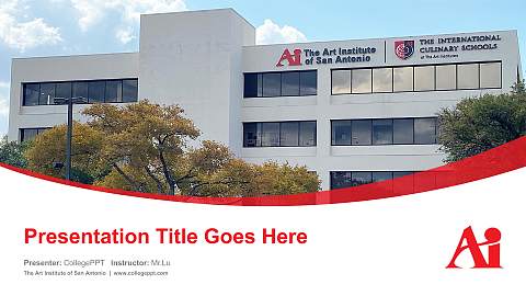 The Art Institute of San Antonio Course/Courseware Creation PPT Template