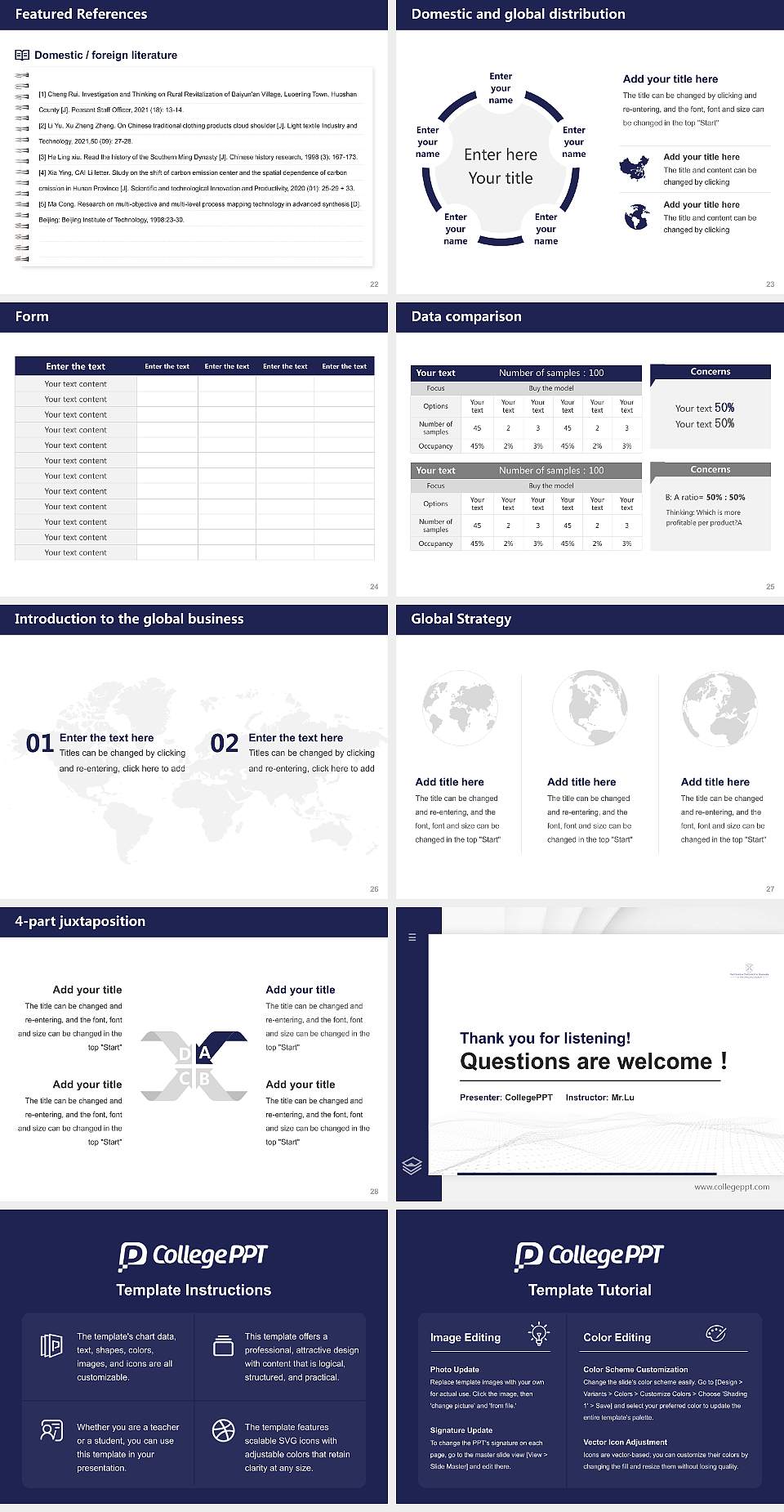 General Theological Seminary Thesis Proposal/Graduation Defense PPT Template4:3 ratio PPT effect preview image4