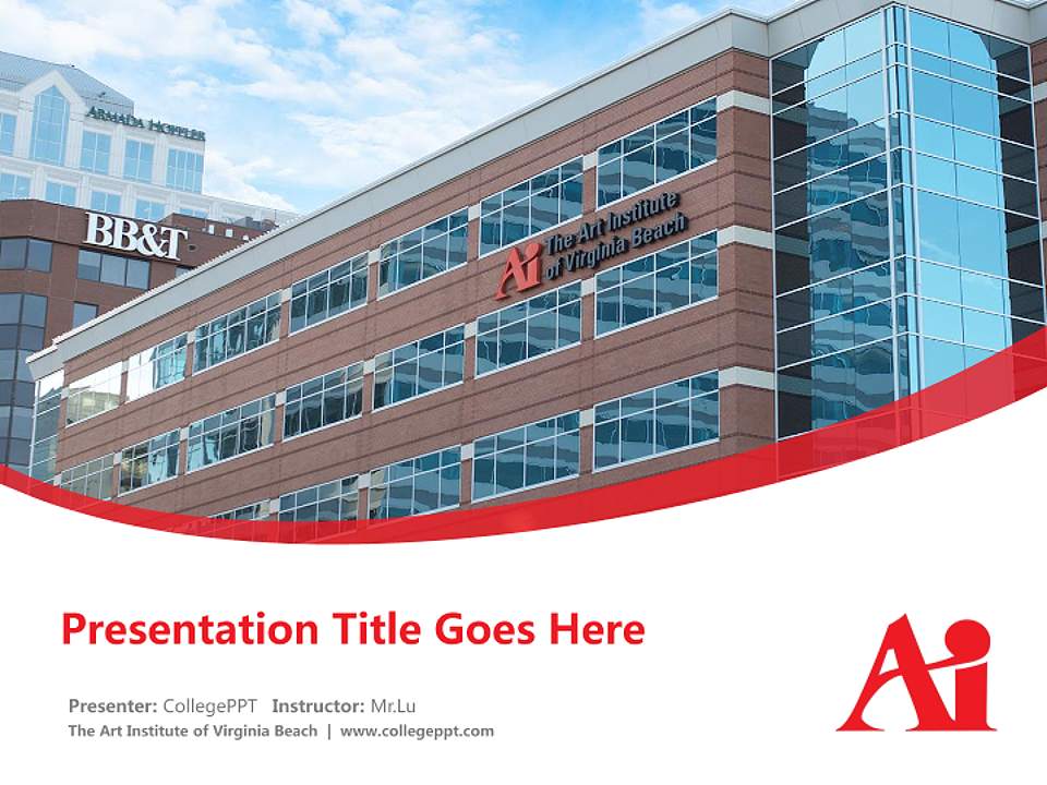 The Art Institute of Virginia Beach Course/Courseware Creation PPT Template4:3 ratio PPT effect preview image5