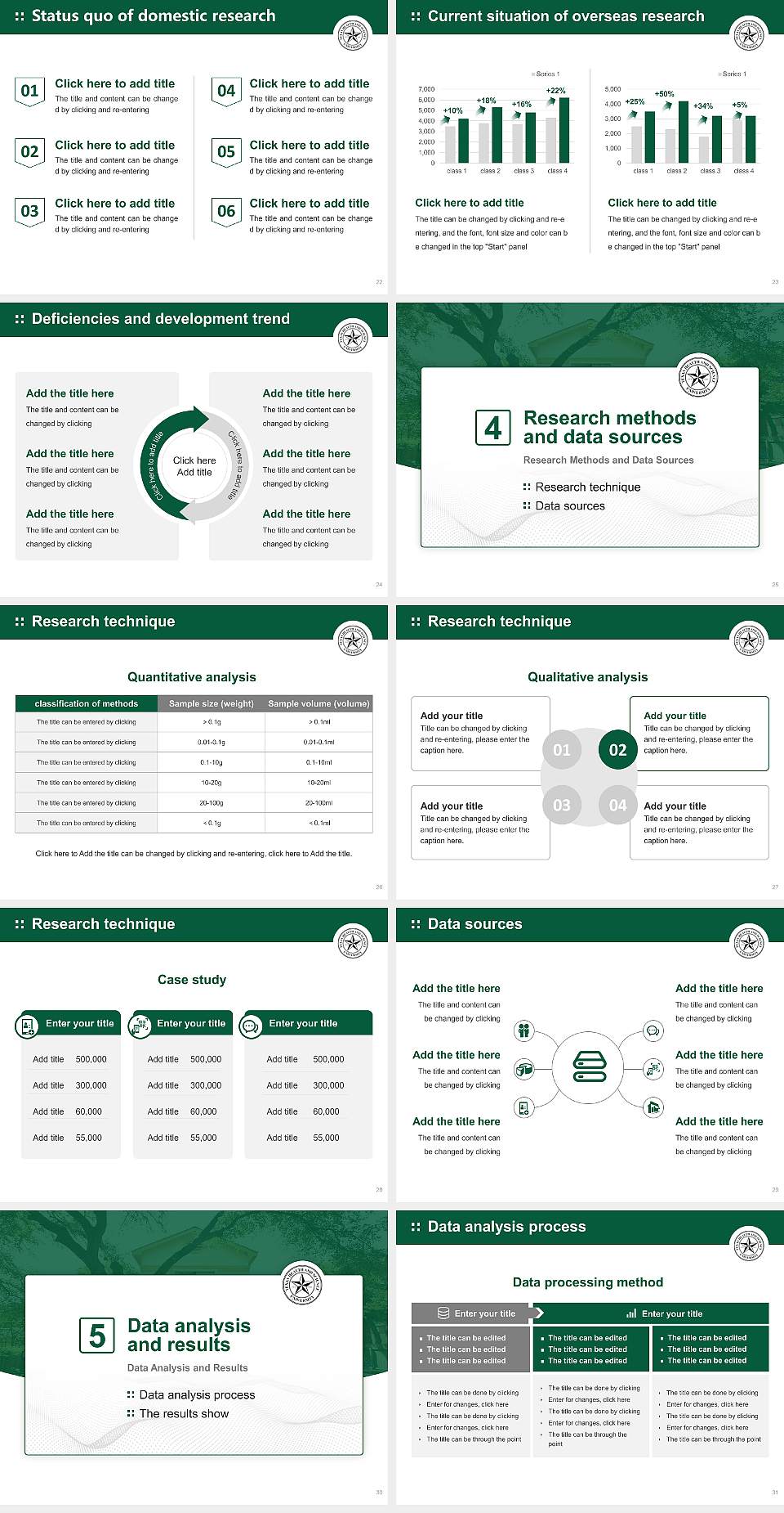 Texas Health and Science University-Austin Graduation Thesis Defense PPT Template4:3 ratio PPT effect preview image4