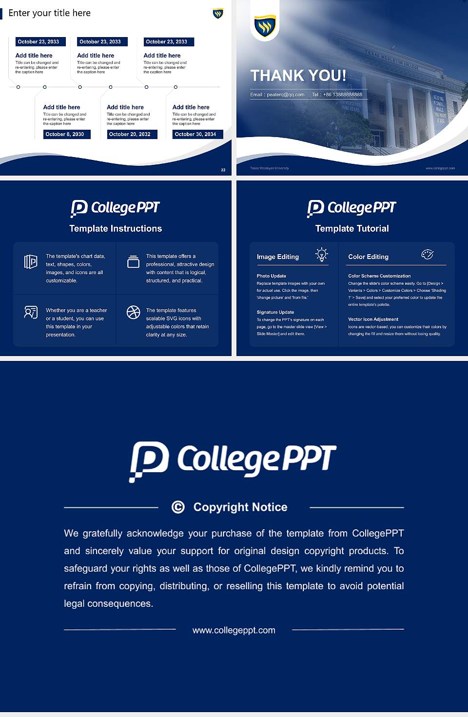 Texas Wesleyan University Lecture Sharing and Networking Event PPT Template4:3 ratio PPT effect preview image4