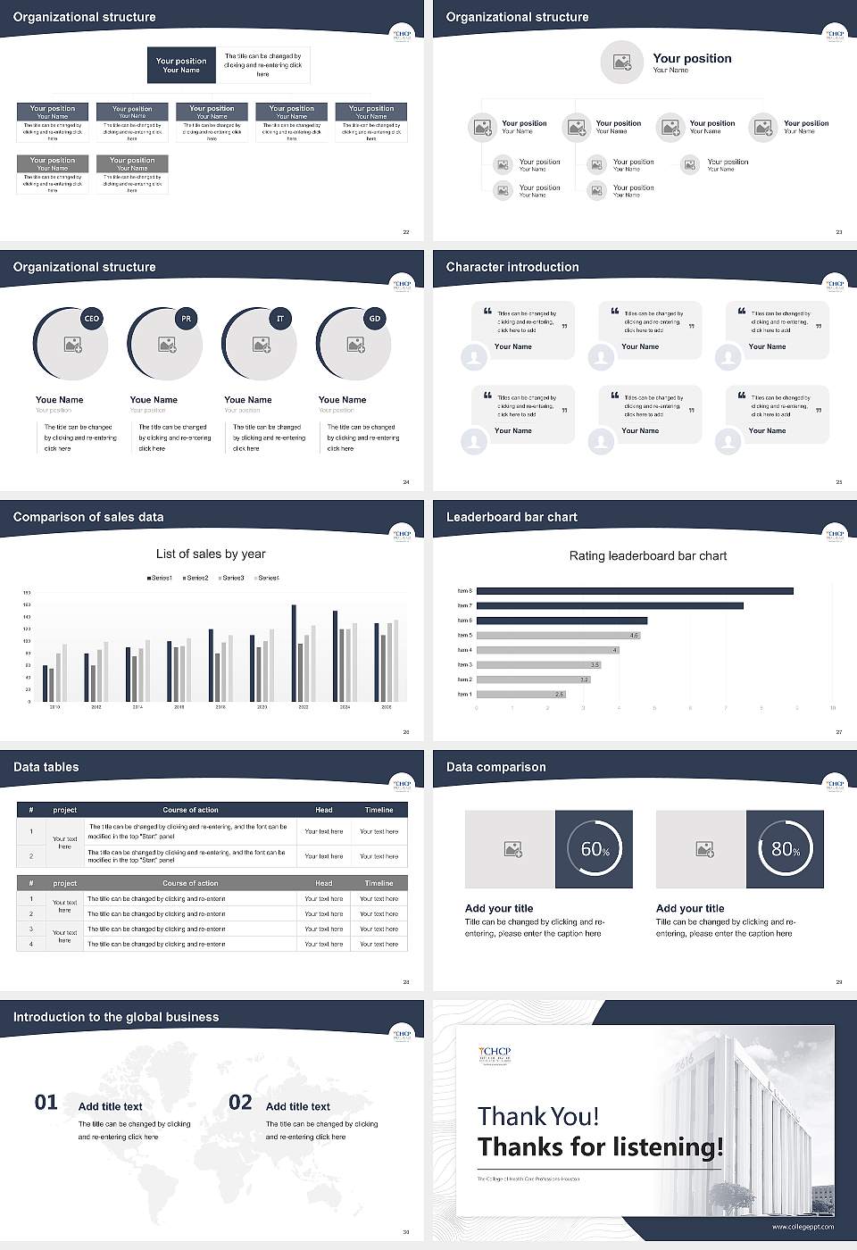 The College of Health Care Professions-Houston Academic Presentation/Research Findings Report PPT Template16:9 ratio PPT effect preview image4