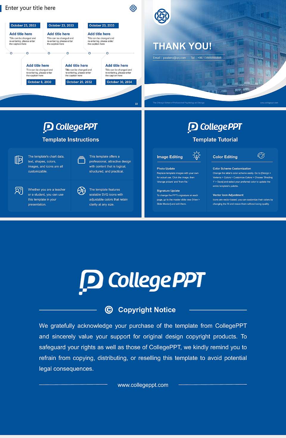 The Chicago School of Professional Psychology at Chicago Lecture Sharing and Networking Event PPT Template4:3 ratio PPT effect preview image4