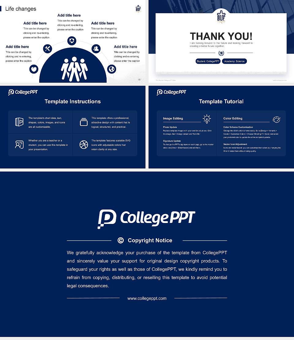 The Baptist College of Florida National Scholarship Defense PPT Template16:9 ratio PPT effect preview image4