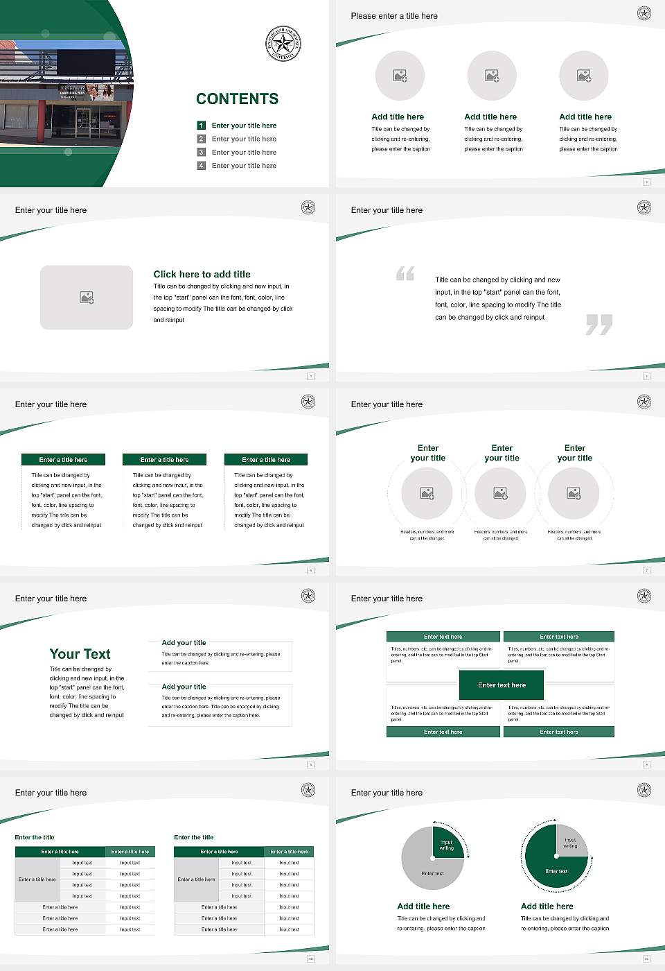 Texas Health and Science University – San Antonio Course/Courseware Creation PPT Template16:9 ratio PPT effect preview image2