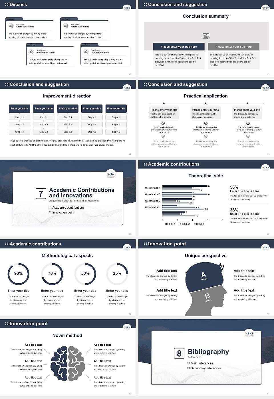 The College of Health Care Professions-Fort Worth Graduation Thesis Defense PPT Template16:9 ratio PPT effect preview image6