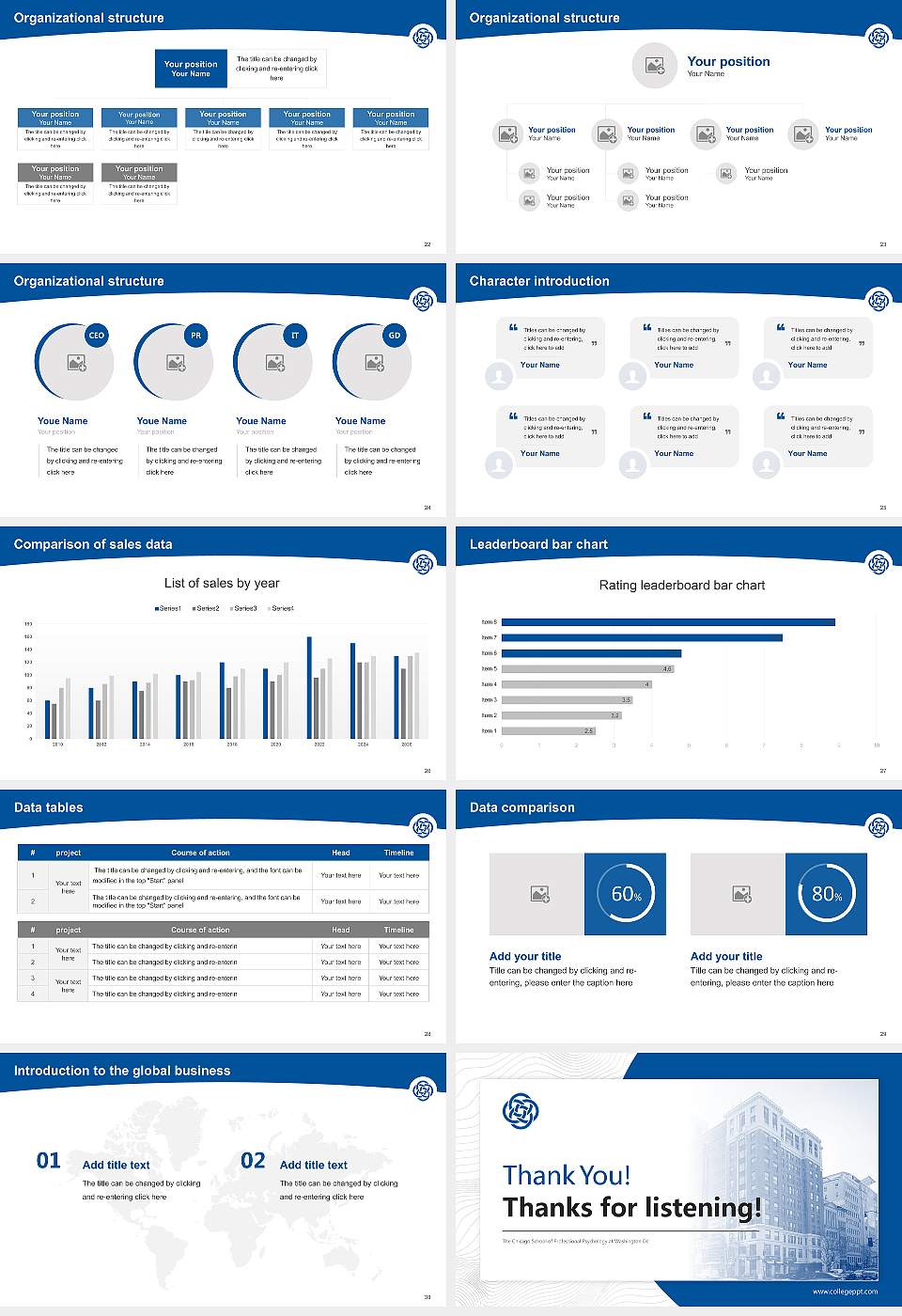 The Chicago School of Professional Psychology at Washington Dc Academic Presentation/Research Findings Report PPT Template16:9 ratio PPT effect preview image4