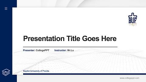 Baptist University of Florida Thesis Proposal/Graduation Defense PPT Template