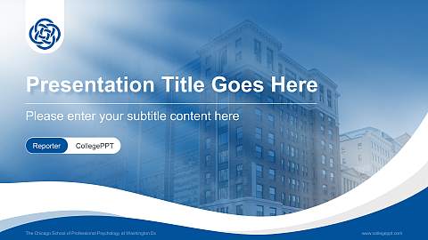 The Chicago School of Professional Psychology at Washington Dc Lecture Sharing and Networking Event PPT Template