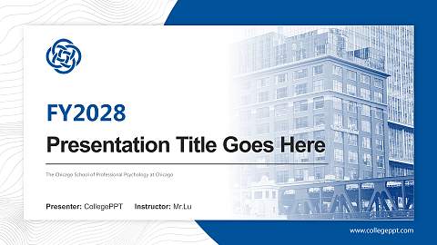 The Chicago School of Professional Psychology at Chicago Academic Presentation/Research Findings Report PPT Template
