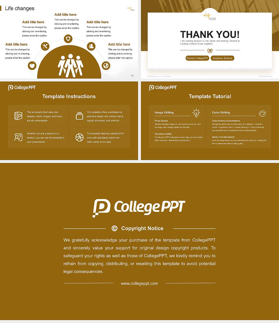 New England Conservatory of Music National Scholarship Defense PPT Template16:9 ratio PPT effect preview image4