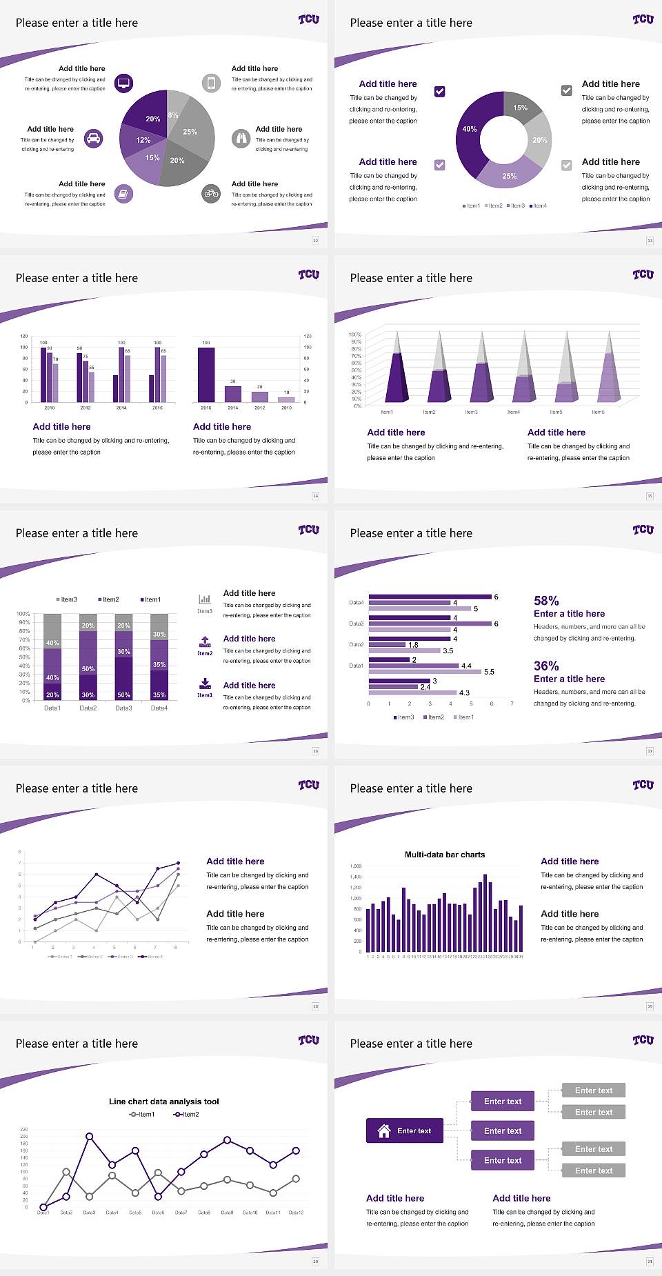 Texas Christian University Course/Courseware Creation PPT Template4:3 ratio PPT effect preview image3
