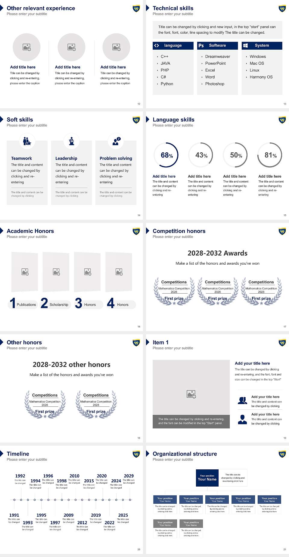 Texas Wesleyan University Resume PPT Template4:3 ratio PPT effect preview image3