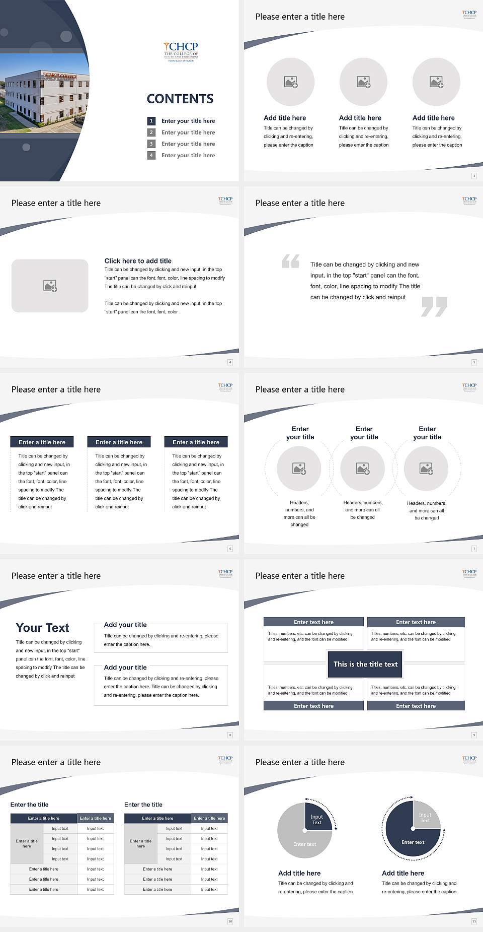 The College of Health Care Professions-Austin Course/Courseware Creation PPT Template4:3 ratio PPT effect preview image2