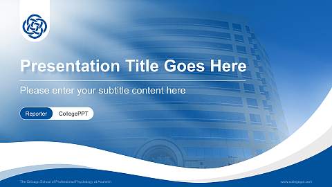 The Chicago School of Professional Psychology at Anaheim Lecture Sharing and Networking Event PPT Template