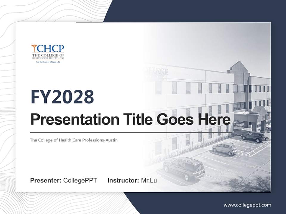 The College of Health Care Professions-Austin Academic Presentation/Research Findings Report PPT Template4:3 ratio PPT effect preview image5