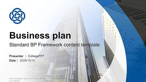 The Chicago School of Professional Psychology at Los Angeles Competition/Entrepreneurship Contest PPT Template