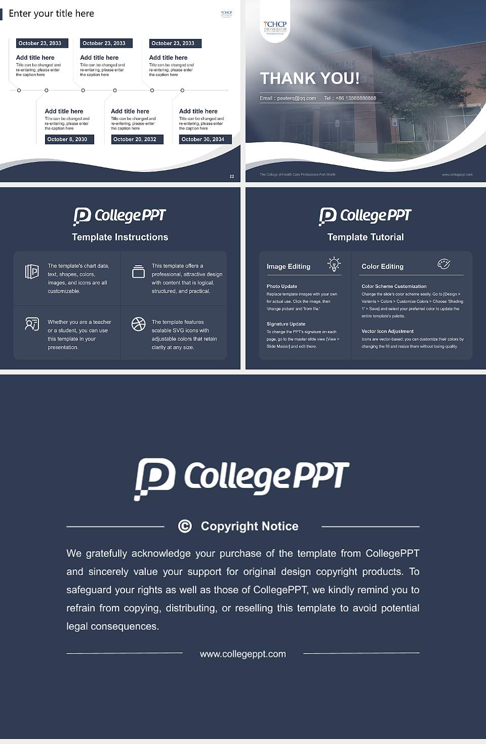 The College of Health Care Professions-Fort Worth Lecture Sharing and Networking Event PPT Template4:3 ratio PPT effect preview image4