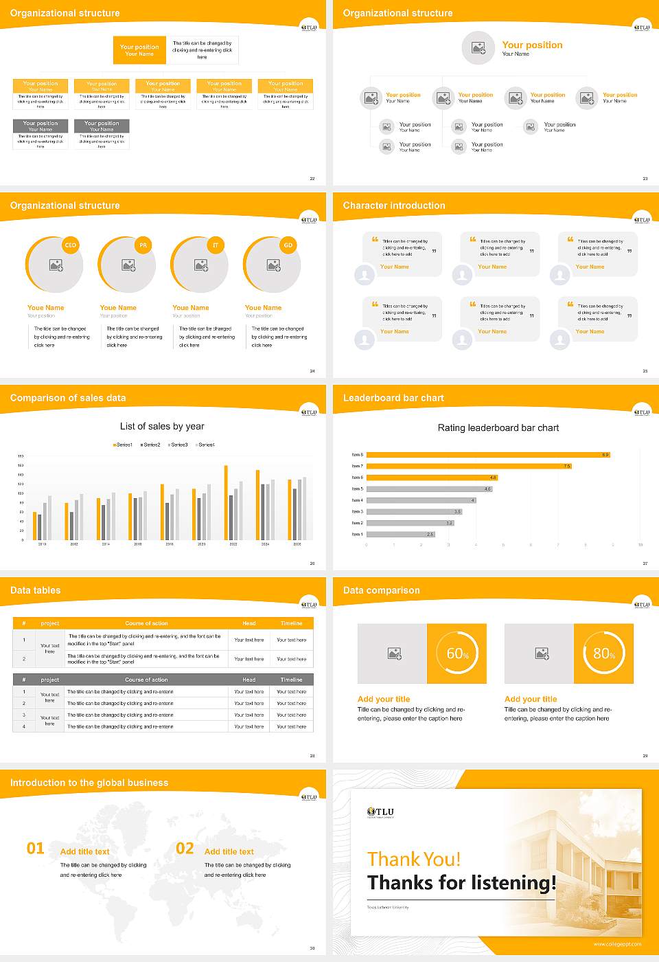 Texas Lutheran University Academic Presentation/Research Findings Report PPT Template16:9 ratio PPT effect preview image4