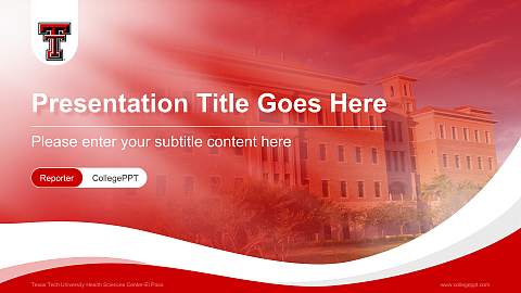 Texas Tech University Health Sciences Center-El Paso Lecture Sharing and Networking Event PPT Template