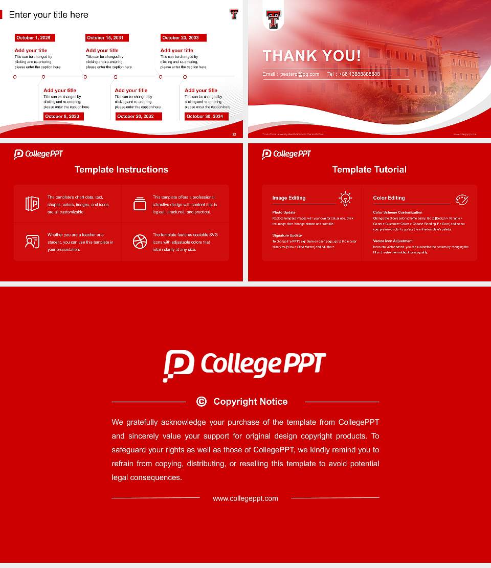 Texas Tech University Health Sciences Center-El Paso Lecture Sharing and Networking Event PPT Template16:9 ratio PPT effect preview image4