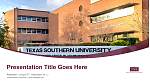 Texas Southern University पाठ्यक्रम PPT टेम्पलेट