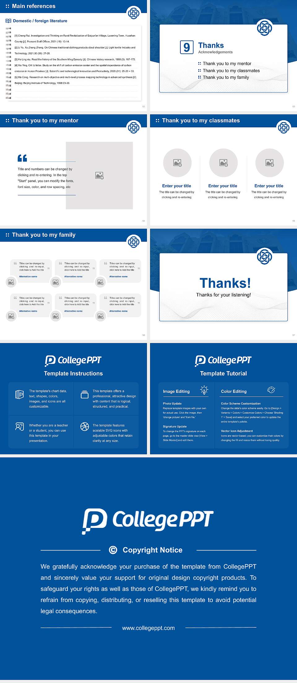 The Chicago School of Professional Psychology at Xavier University of Louisiana Graduation Thesis Defense PPT Template4:3 ratio PPT effect preview image7