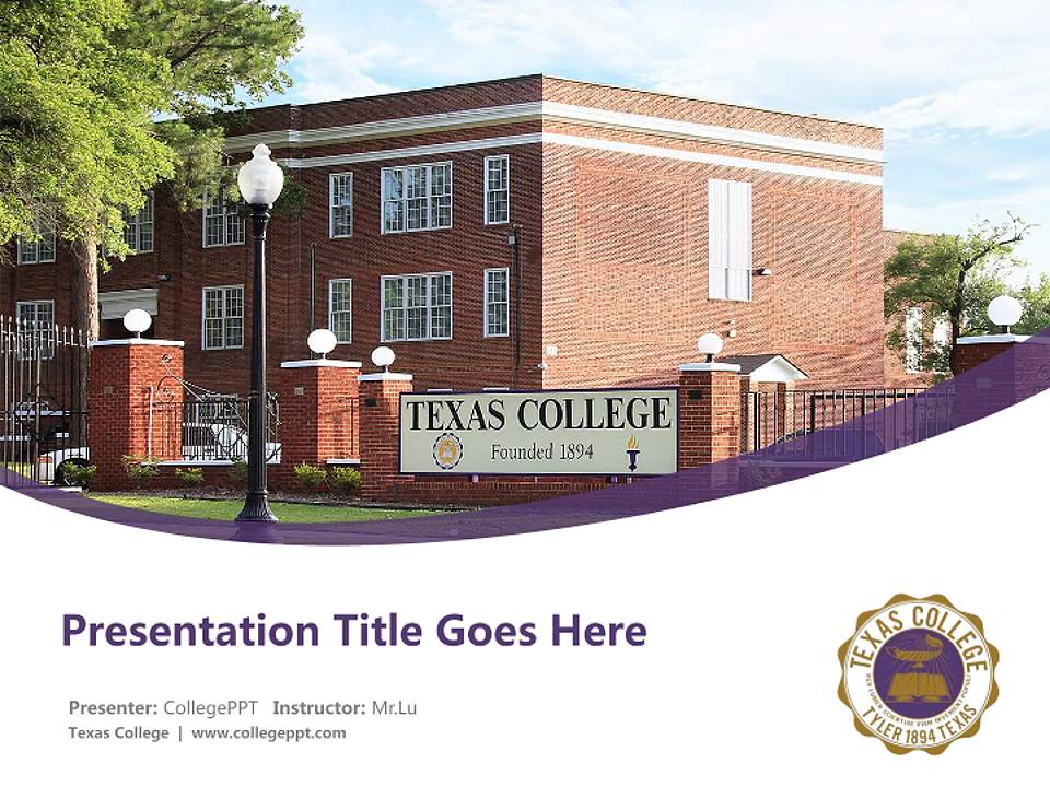 Texas College Course/Courseware Creation PPT Template4:3 ratio PPT effect preview image5