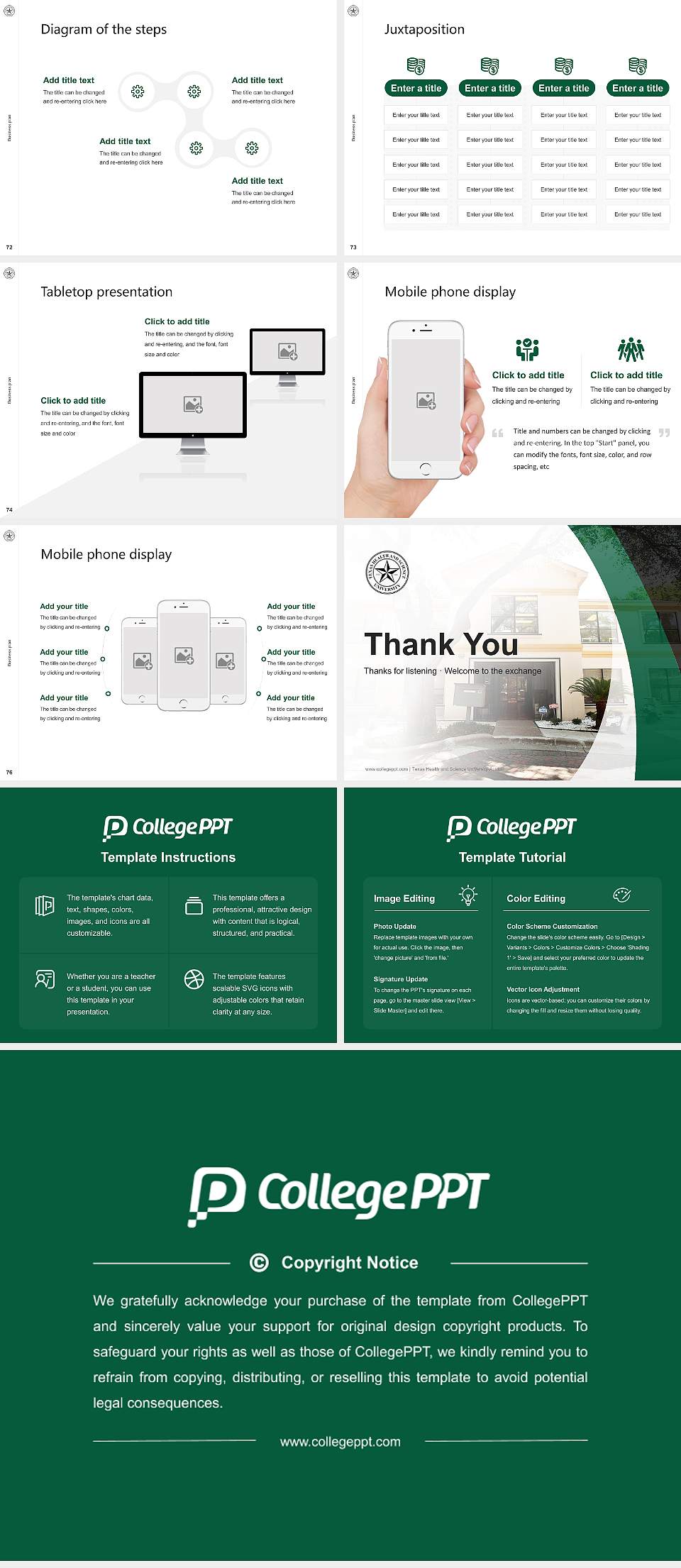 Texas Health and Science University-Austin Competition/Entrepreneurship Contest PPT Template4:3 ratio PPT effect preview image9