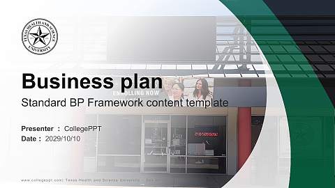 Texas Health and Science University – San Antonio Competition/Entrepreneurship Contest PPT Template