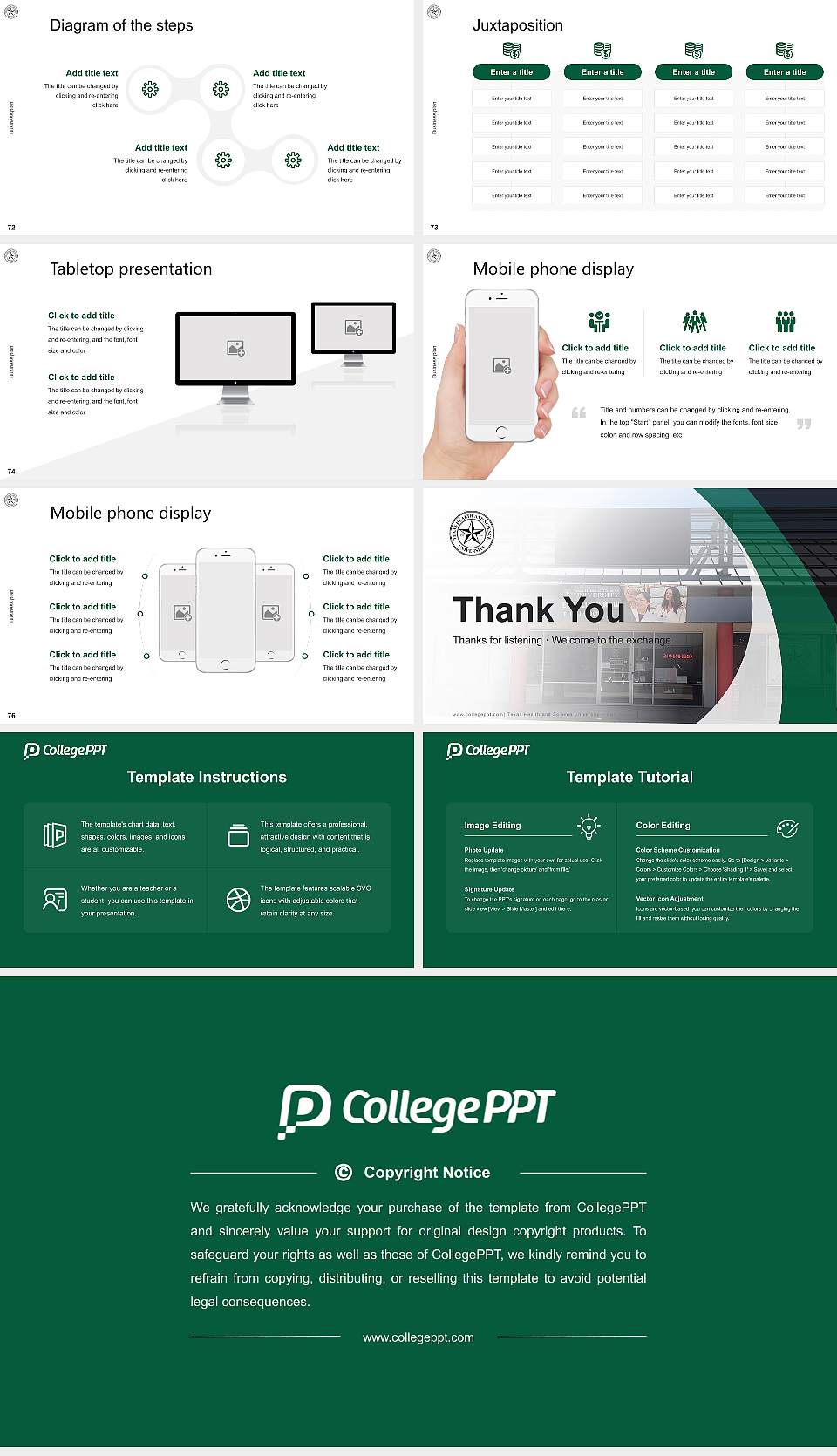 Texas Health and Science University – San Antonio Competition/Entrepreneurship Contest PPT Template16:9 ratio PPT effect preview image9