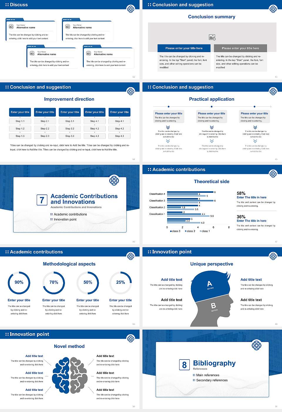 The Chicago School of Professional Psychology at Chicago Graduation Thesis Defense PPT Template16:9 ratio PPT effect preview image6