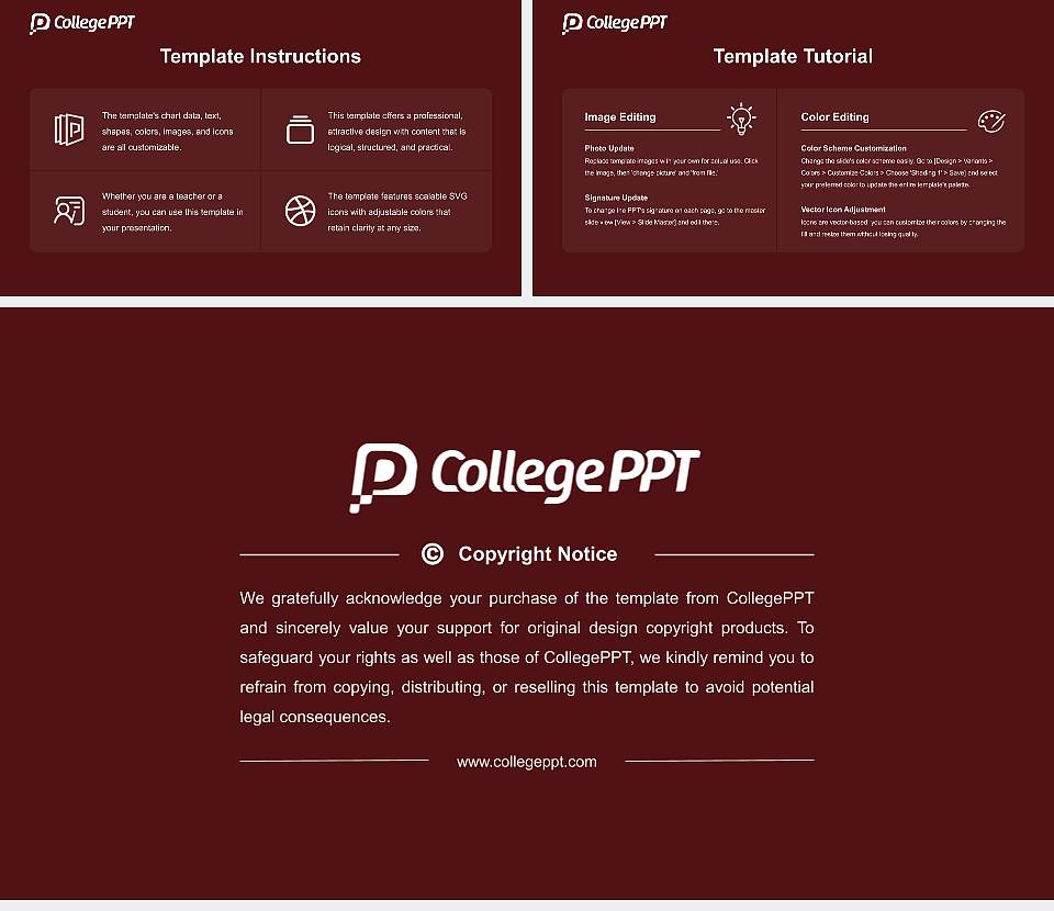 Texas State University Academic Presentation/Research Findings Report PPT Template16:9 ratio PPT effect preview image5